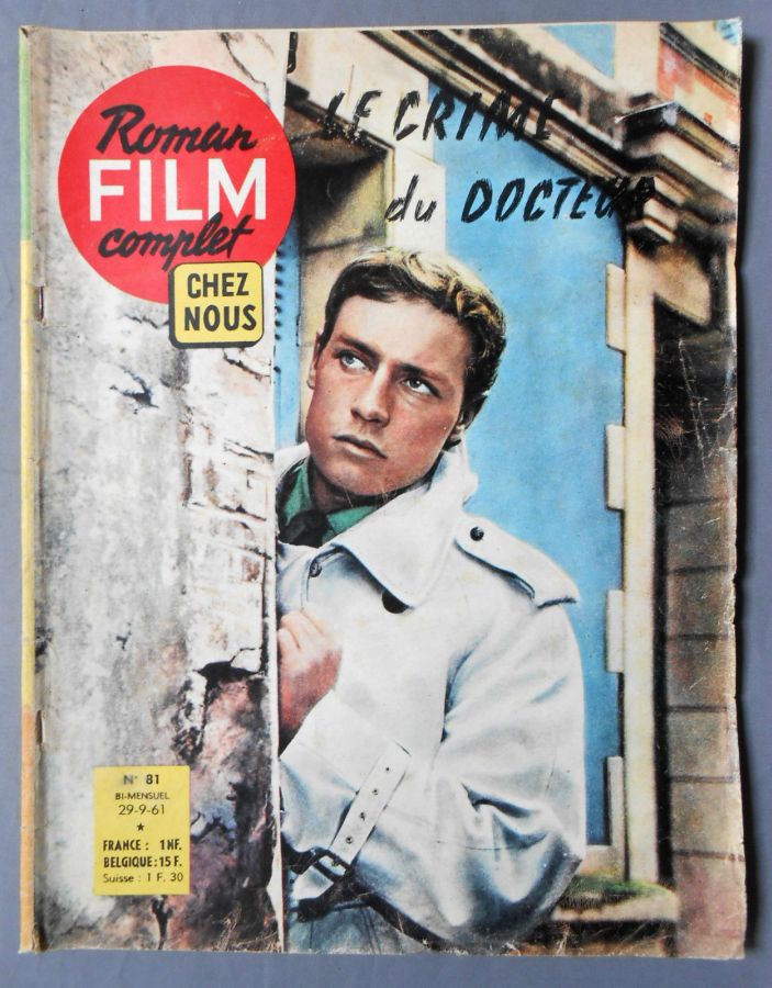 CHEZ NOUS ROMAN-FILM COMPLET magazine side cover Issue 81 29 September 1961