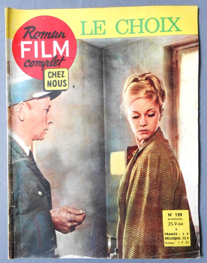 CHEZ NOUS ROMAN-FILM COMPLET magazine side cover Issue 159 25 September 1964