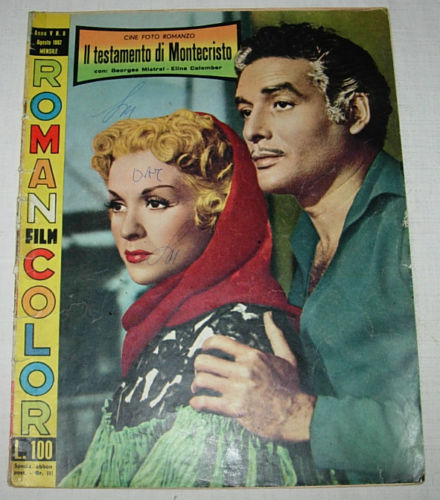 ROMAN FILM COLOR (It) magazine side cover Issue 8 15 August 1962