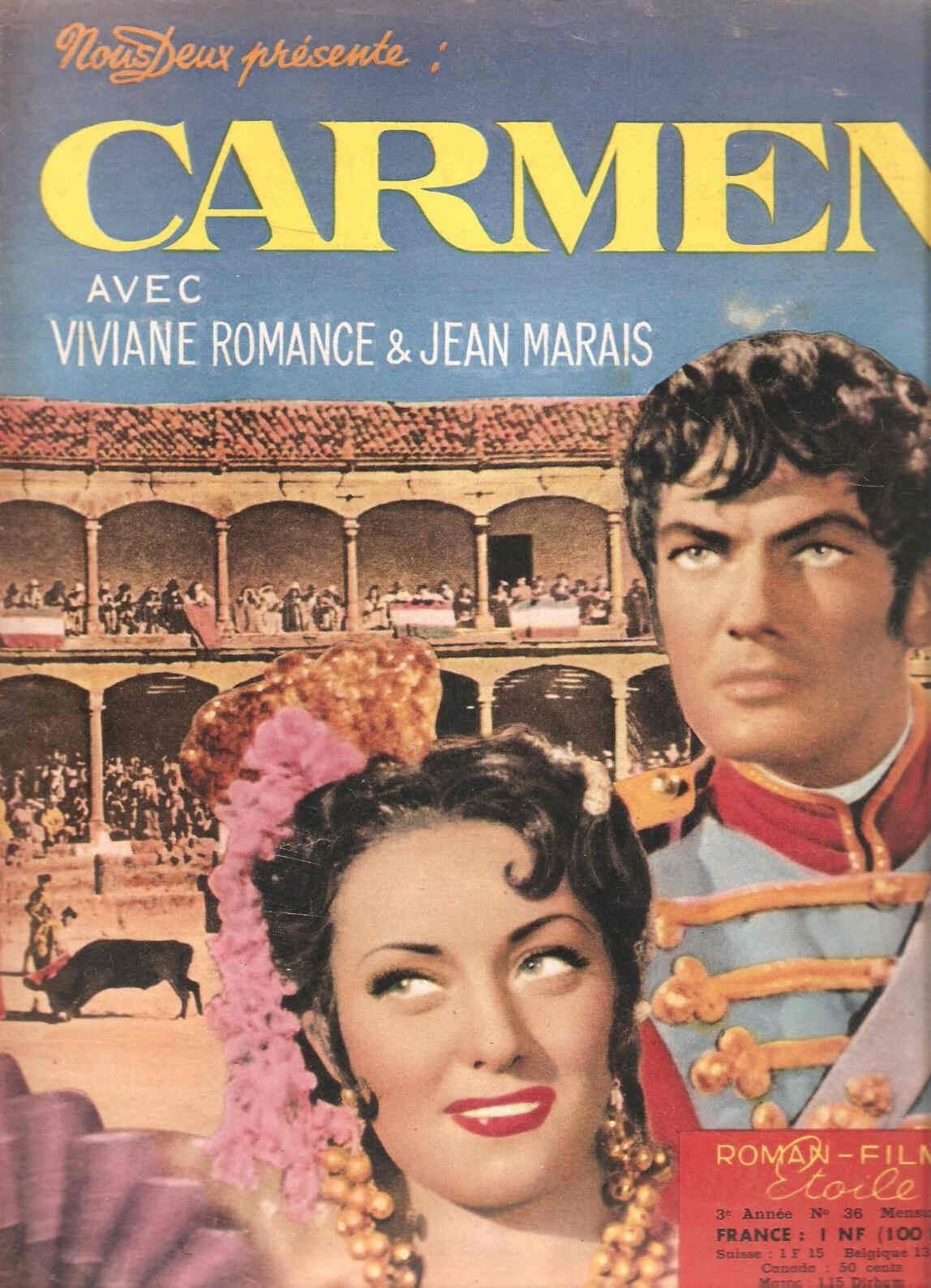 ROMAN FILM ETOILE magazine side cover Issue 36  1960