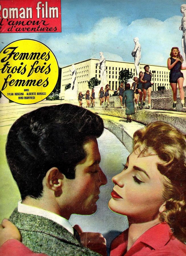 ROMAN FILM DAMOUR ET DADVENTURES magazine side cover Issue 3 March 1958
