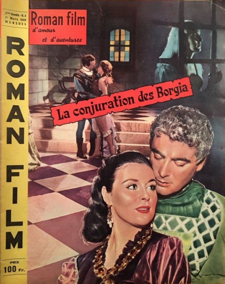 ROMAN FILM DAMOUR ET DADVENTURES magazine side cover Issue 3 March 1959