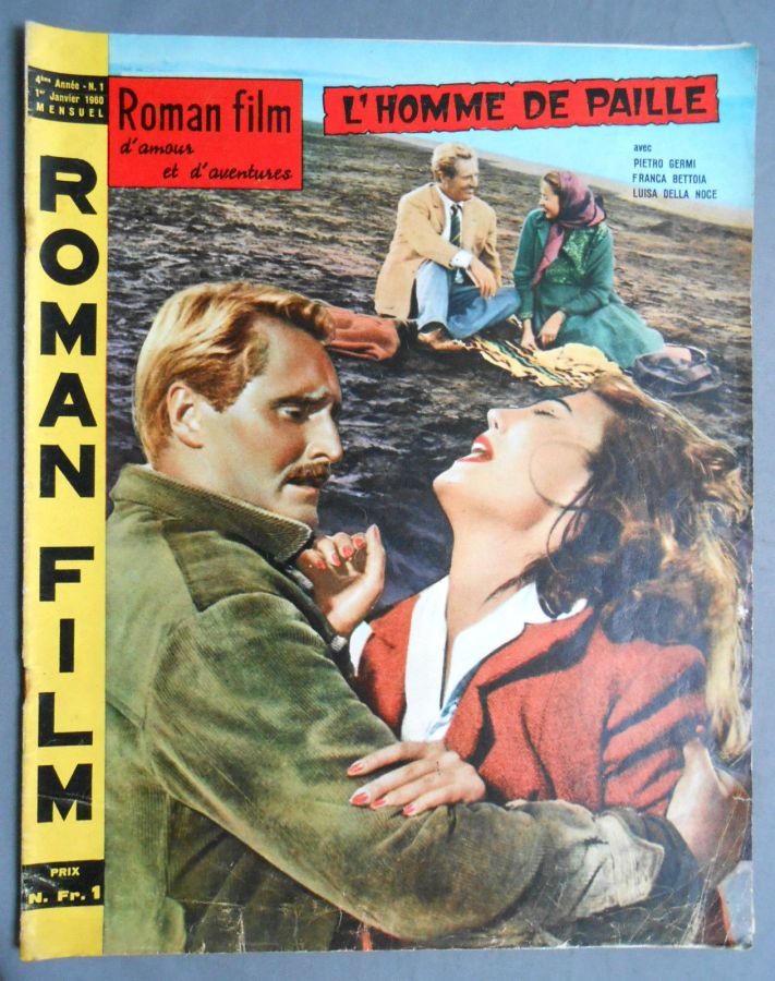 ROMAN FILM DAMOUR ET DADVENTURES magazine side cover Issue 1 January 1960