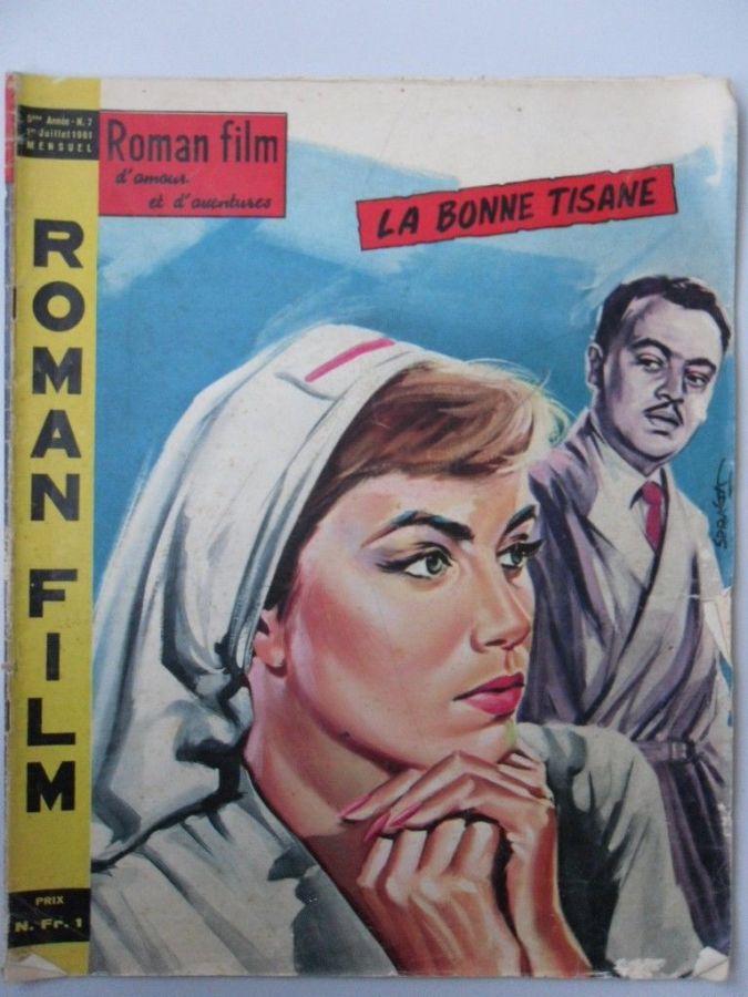 ROMAN FILM DAMOUR ET DADVENTURES magazine side cover Issue 7 July 1961