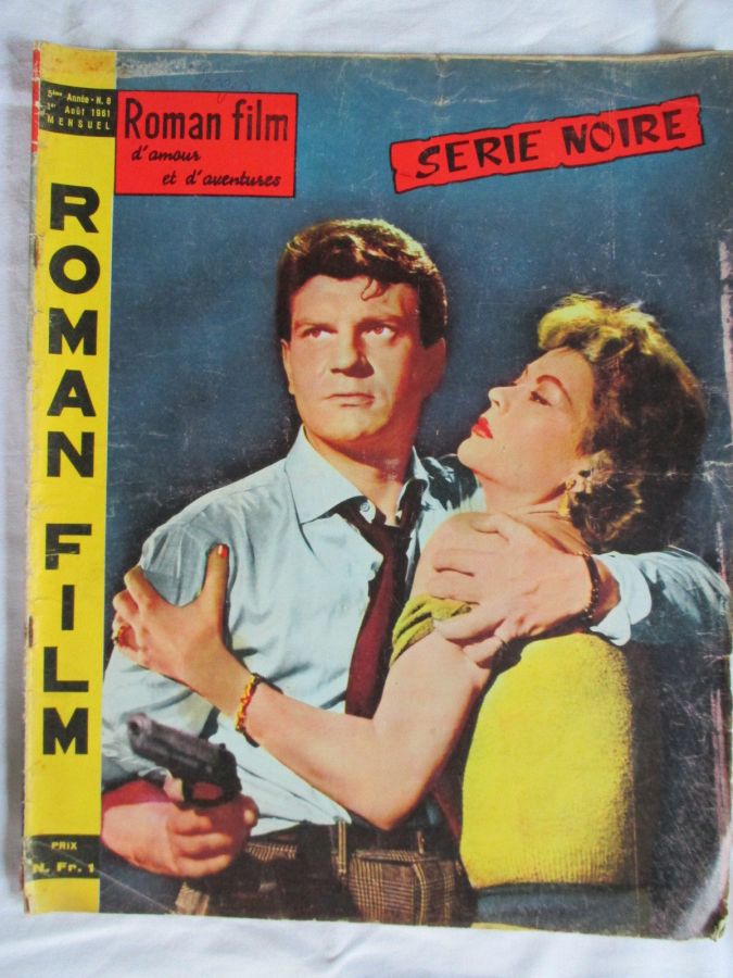 ROMAN FILM DAMOUR ET DADVENTURES magazine side cover Issue 8 August 1961