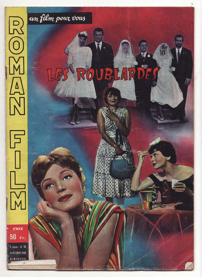 ROMAN FILM UN FILM POUR VOUS magazine side cover Issue 20 15 October 1958