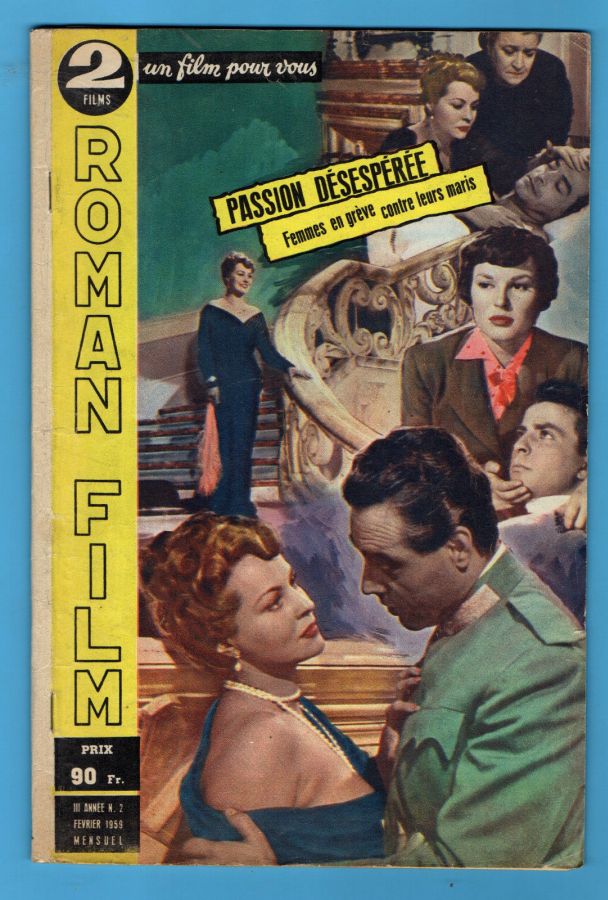 ROMAN FILM UN FILM POUR VOUS magazine side cover Issue 2 February 1959