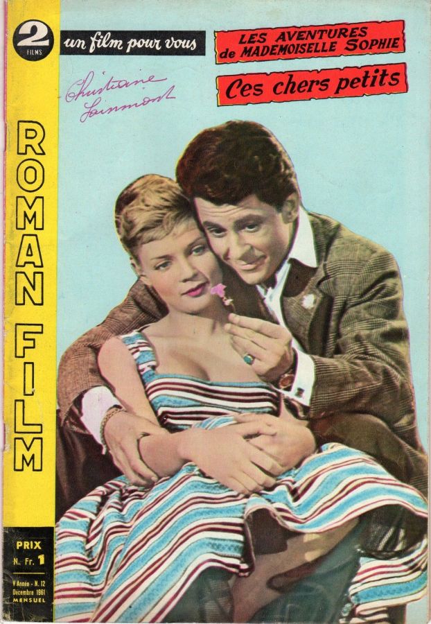 ROMAN FILM UN FILM POUR VOUS magazine side cover Issue 12 December 1961
