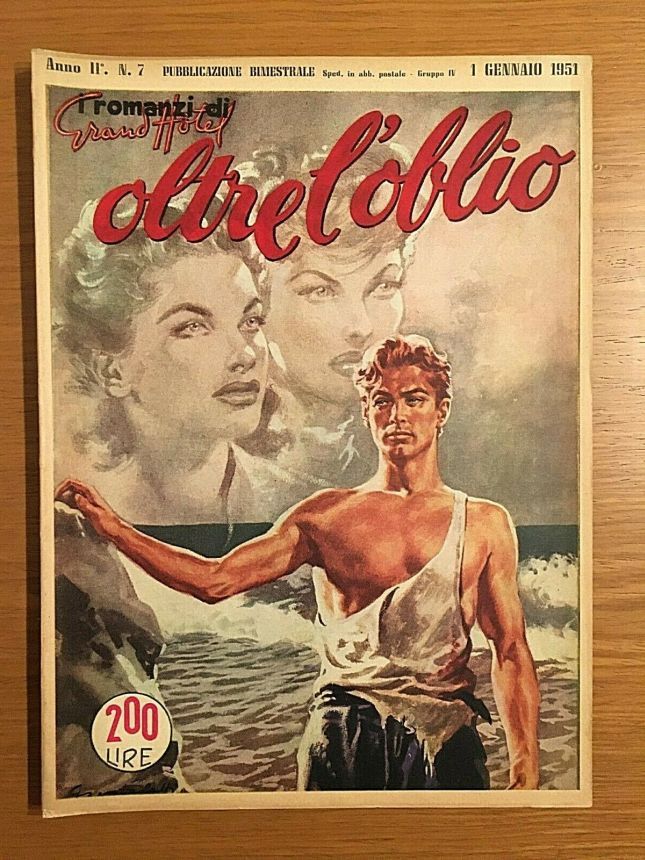 I ROMANZI DI GRAND HOTEL magazine side cover Issue 7 1 January 1951