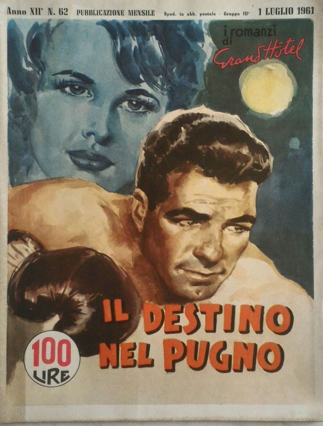 I ROMANZI DI GRAND HOTEL magazine side cover Issue 62 1 July 1961