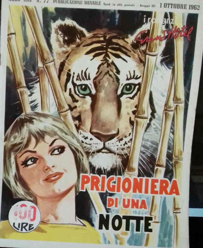 I ROMANZI DI GRAND HOTEL magazine side cover Issue 77 1 October 1962