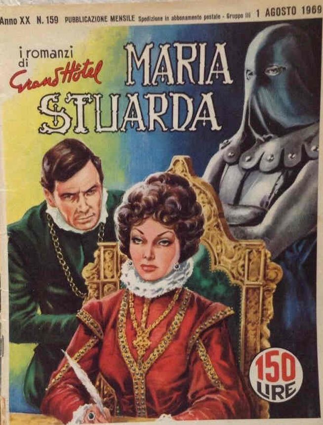 I ROMANZI DI GRAND HOTEL magazine side cover Issue 159 1 August 1969