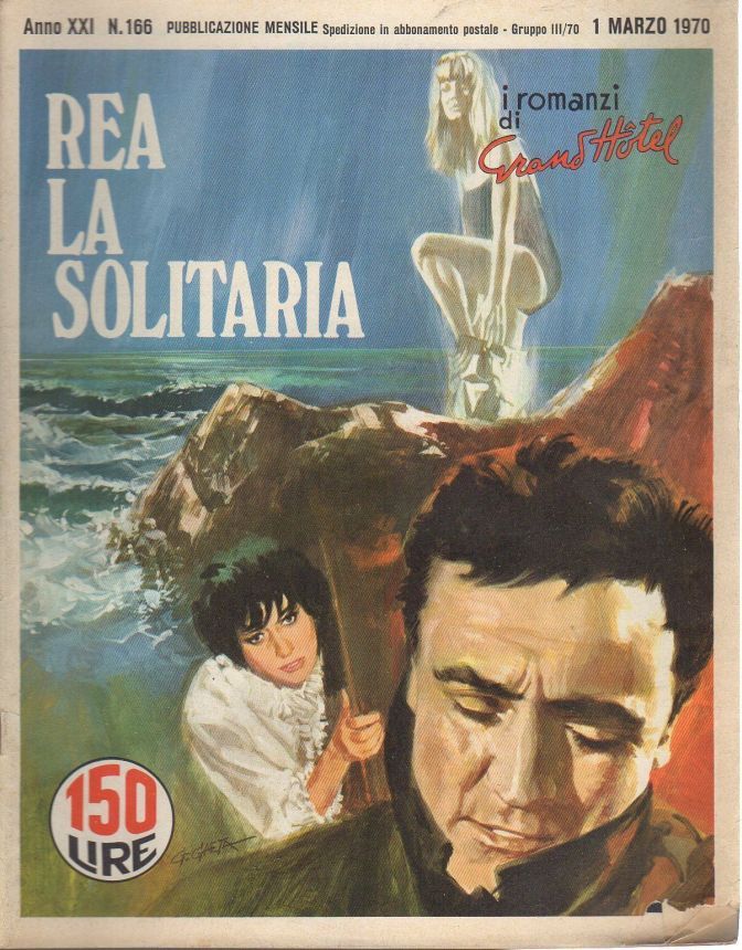 I ROMANZI DI GRAND HOTEL magazine side cover Issue 166 1 March 1970