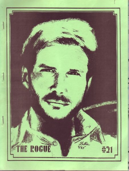 ROGUE | THE magazine side cover Issue 21  1985