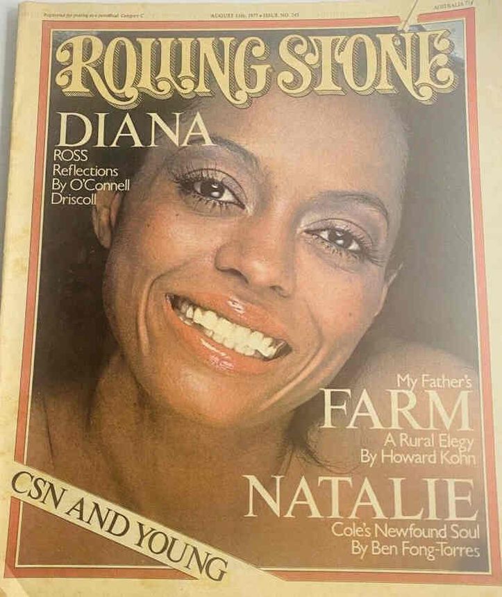 ROLLING STONE (AU) magazine side cover Issue 245 11 August 1977