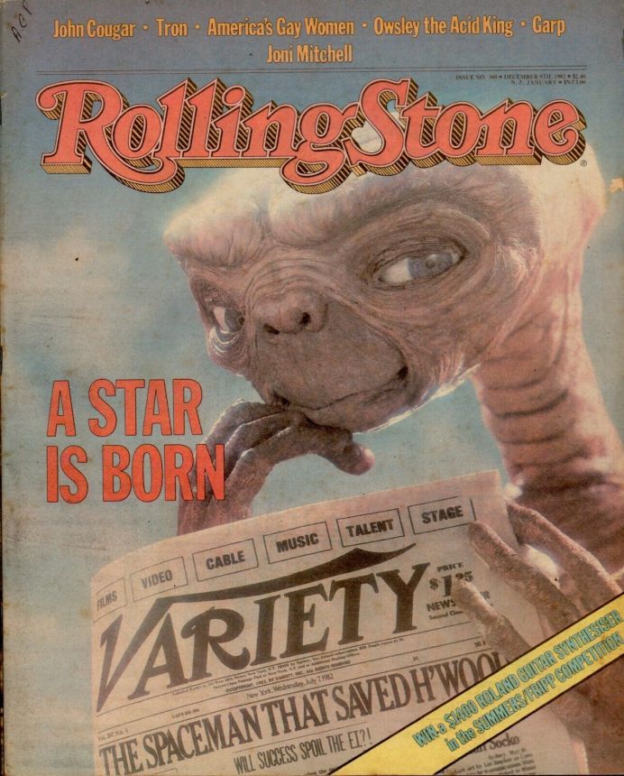 ROLLING STONE (AU) magazine side cover Issue 360  December 1982