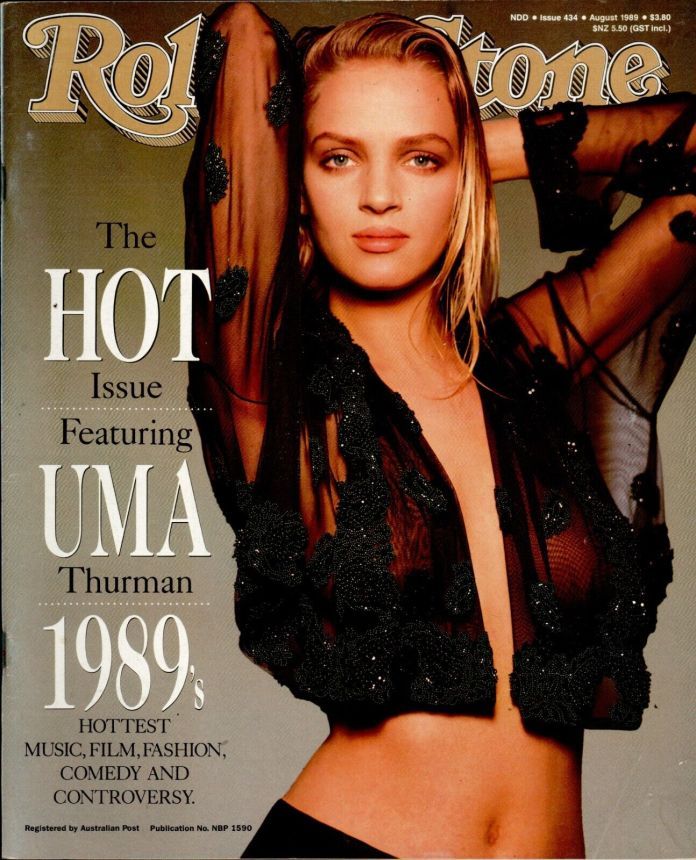 ROLLING STONE (AU) magazine side cover Issue 434  August 1989