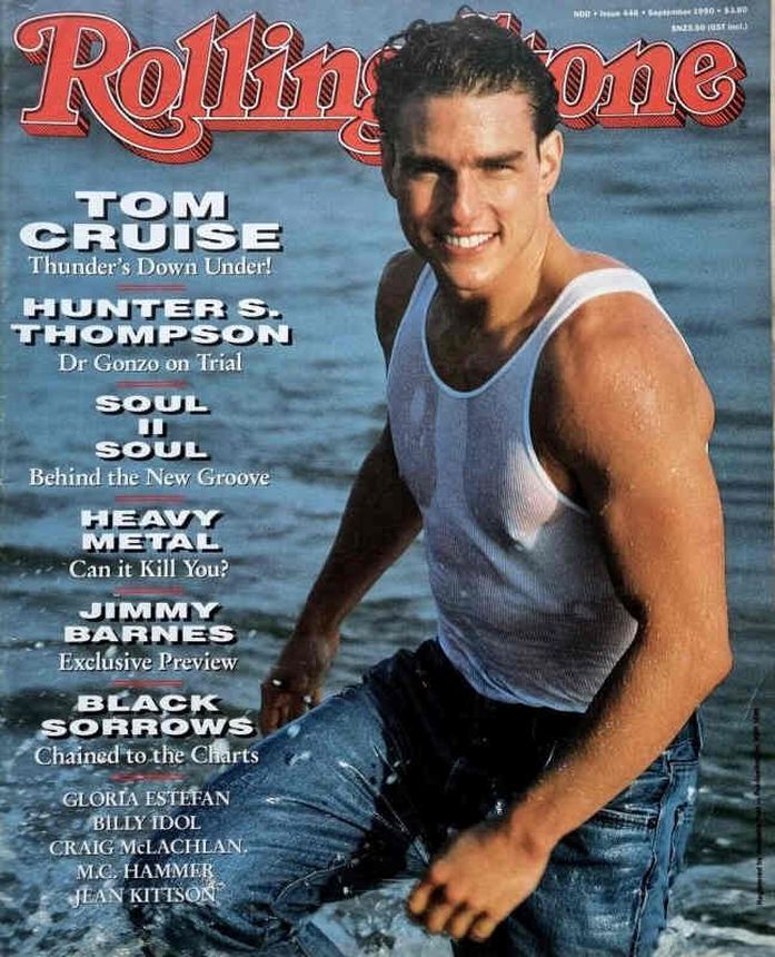 ROLLING STONE (AU) magazine side cover Issue 448  September 1990