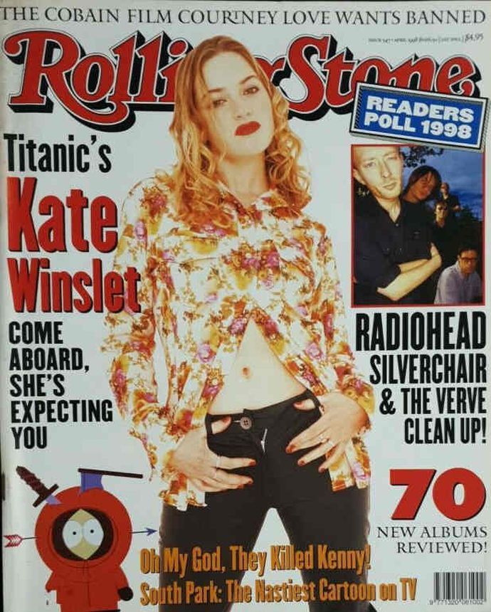 ROLLING STONE (AU) magazine side cover Issue 547  April 1998