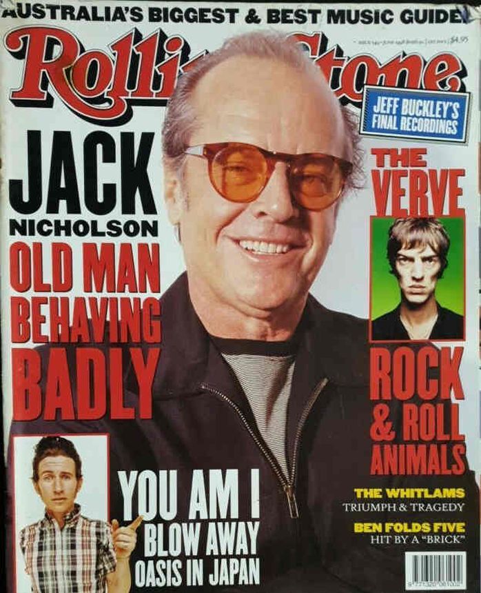 ROLLING STONE (AU) magazine side cover Issue 549  June 1998