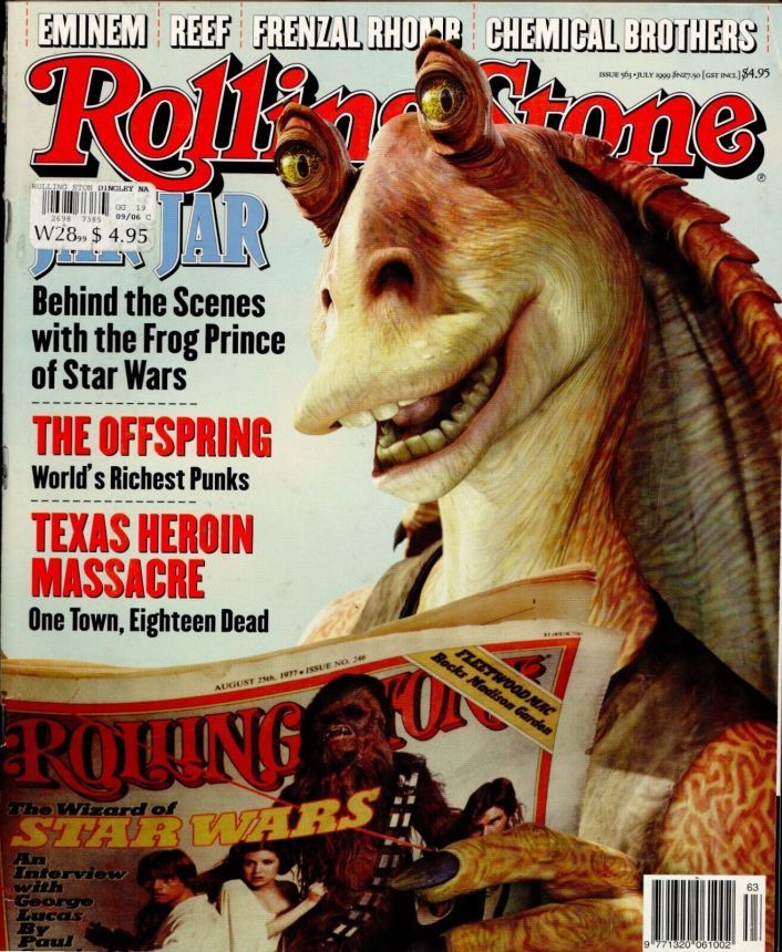 ROLLING STONE (AU) magazine side cover Issue 563  July 1999