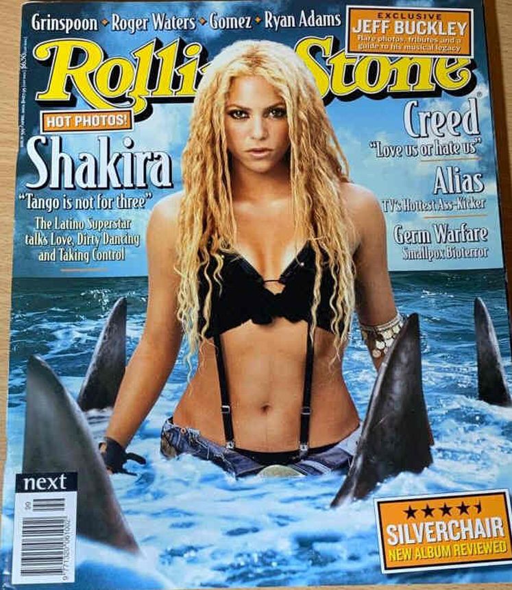 ROLLING STONE (AU) magazine side cover Issue 599  April 2002