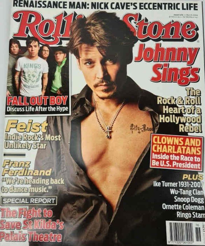 ROLLING STONE (AU) magazine side cover Issue 676  March 2008