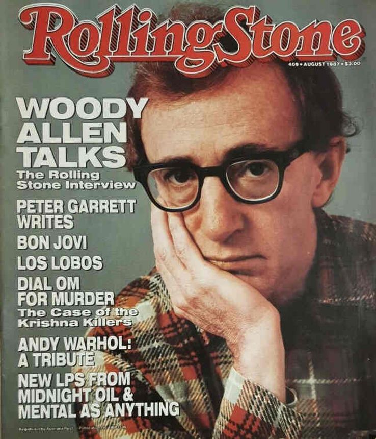 ROLLING STONE (AU) magazine side cover Issue 409  August 1987