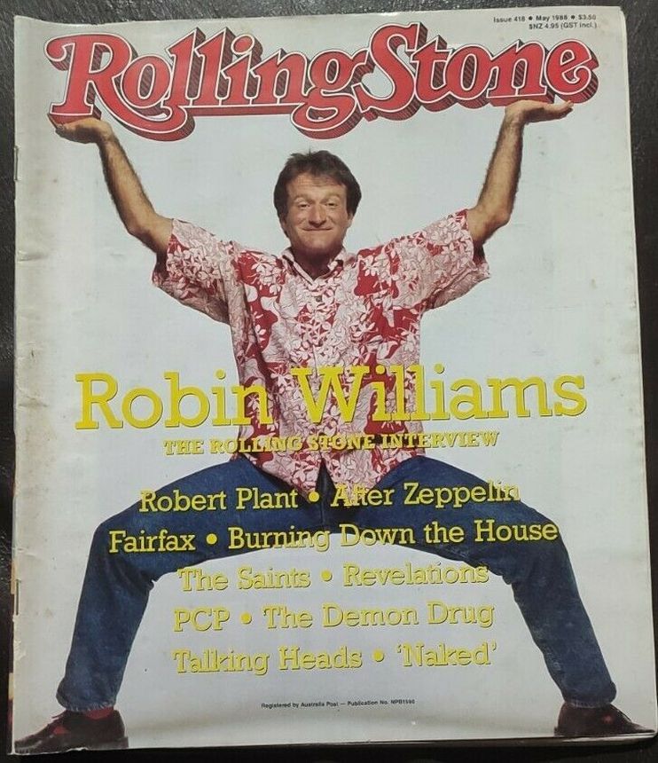ROLLING STONE (AU) magazine side cover Issue 418  May 1988