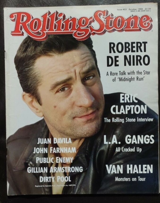 ROLLING STONE (AU) magazine side cover Issue 423  October 1988