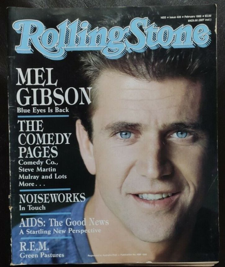 ROLLING STONE (AU) magazine side cover Issue 428  February 1989