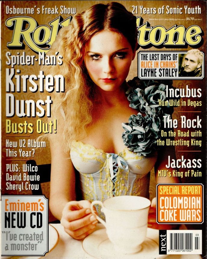ROLLING STONE (AU) magazine side cover Issue 302  July 2002