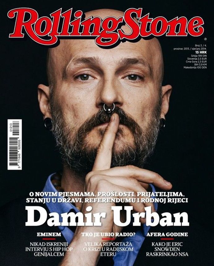 ROLLING STONE CROATIA magazine side cover  December 2013/ January 2014 