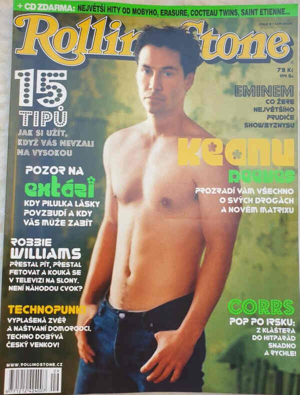 ROLLING STONE (CZ) magazine side cover  September 2000