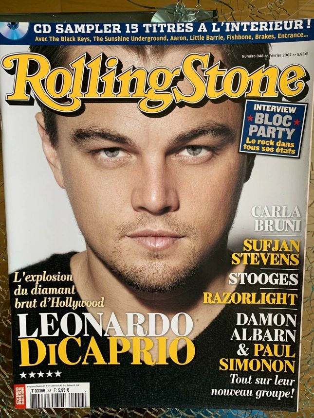 ROLLING STONE (FR) magazine side cover  February 2007