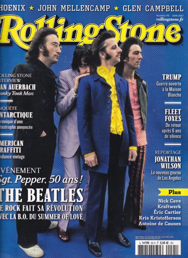 ROLLING STONE (FR) magazine side cover  June 2017
