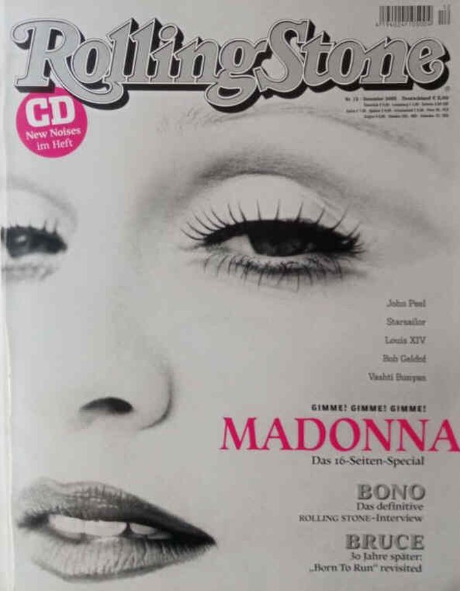 ROLLING STONE (DE) magazine side cover  December 2005