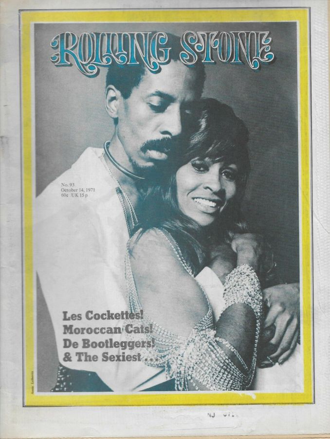 ROLLING STONE magazine side cover Issue 93 14 October 1971