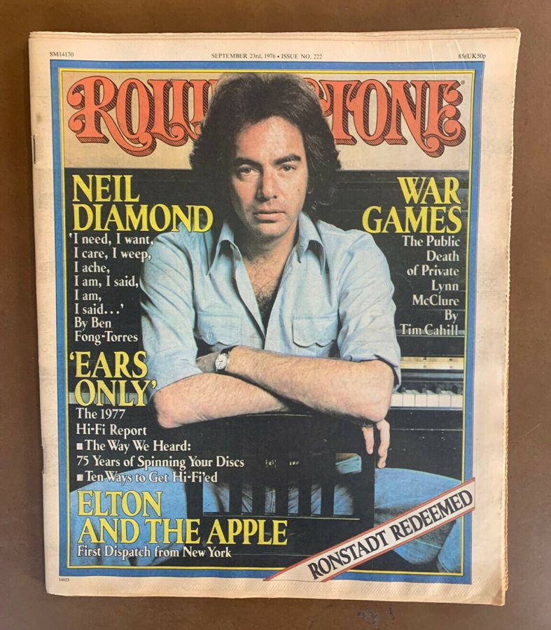 ROLLING STONE magazine side cover Issue 222 23 September 1976