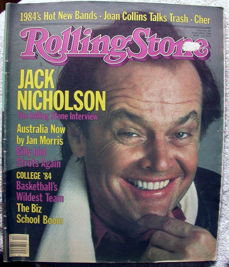 ROLLING STONE magazine side cover Issue 418 29 March 1984