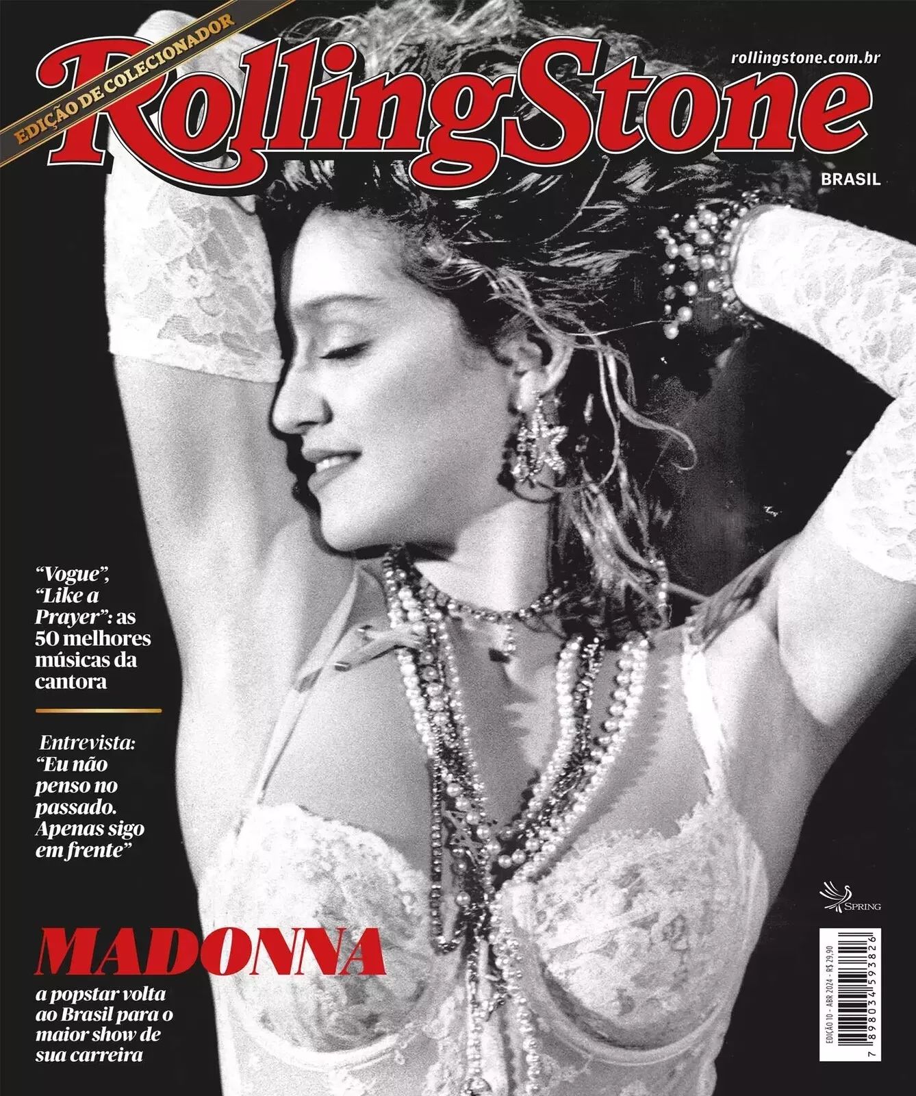 ROLLING STONE (BR) magazine side cover  April 2024