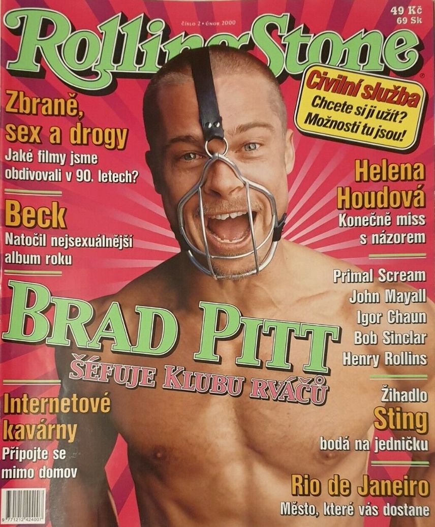 ROLLING STONE (CZ) magazine side cover  February 2000