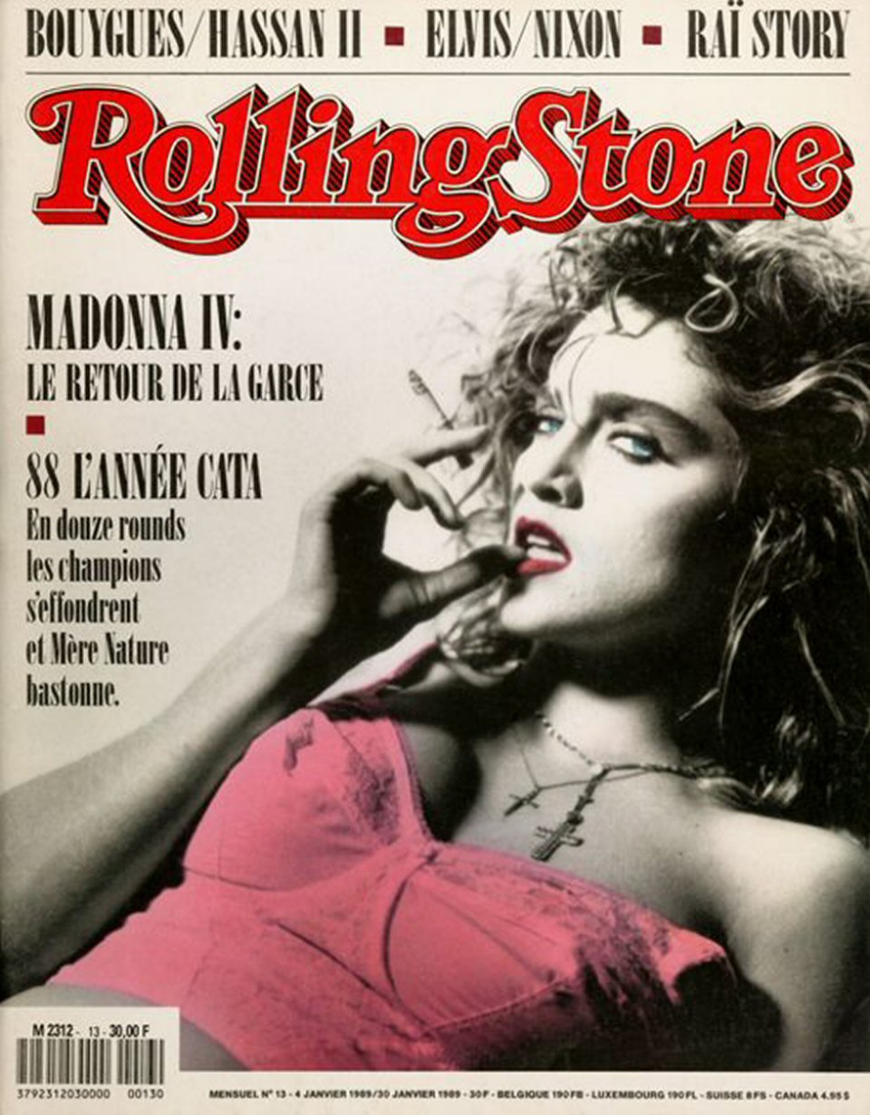 ROLLING STONE (FR) magazine side cover 4 January 1989
