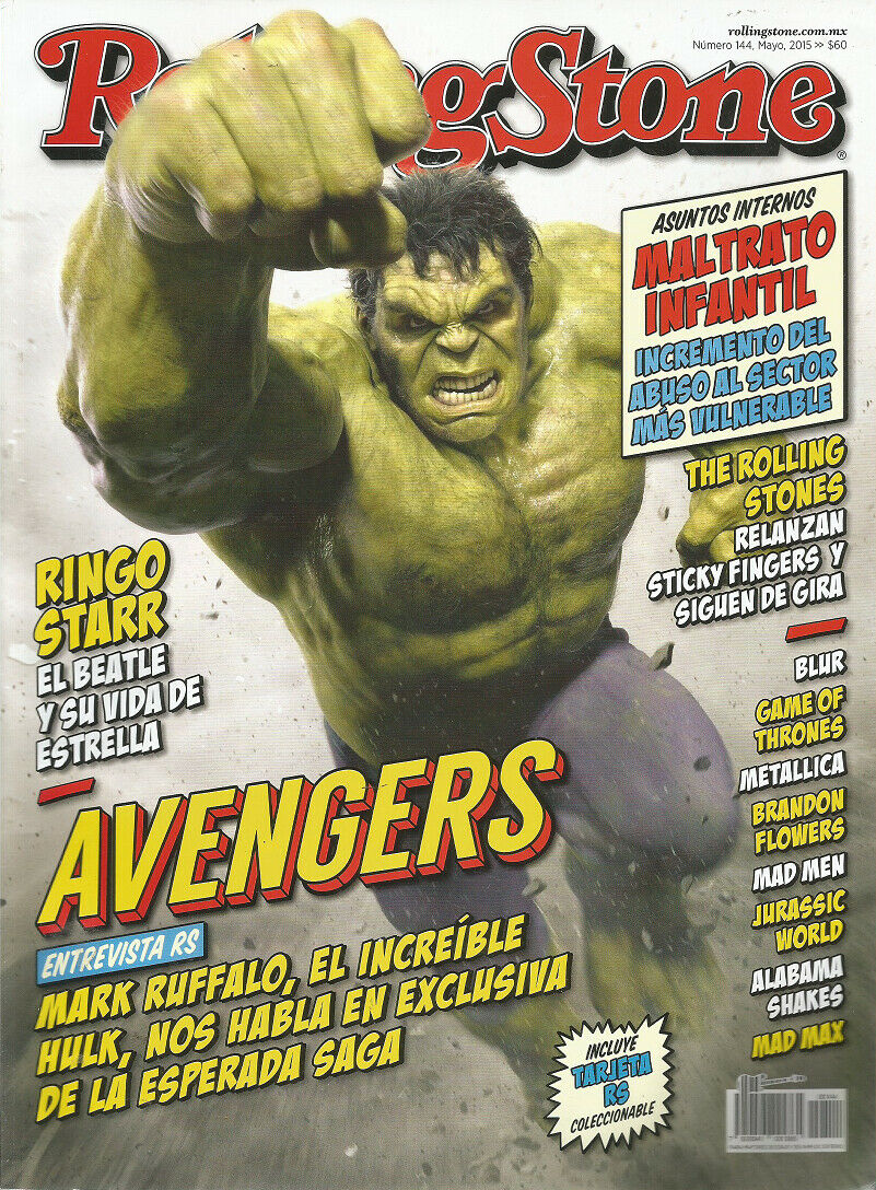 ROLLING STONE (MX) magazine side cover Issue 144  May 2015