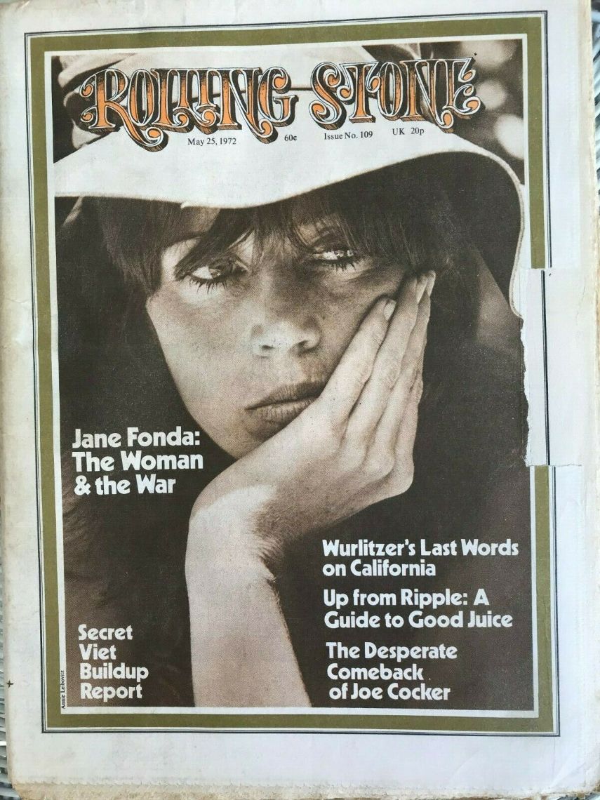 ROLLING STONE magazine side cover Issue 109 25 May 1972