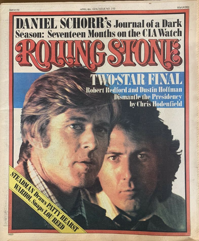 ROLLING STONE magazine side cover Issue 210 8 April 1976