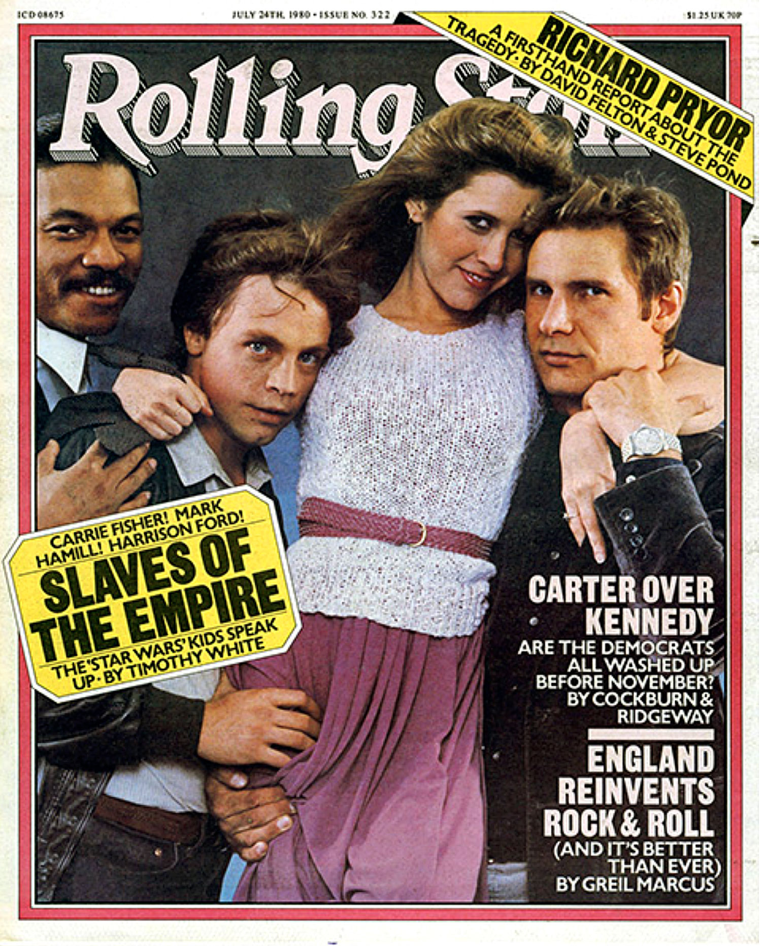 ROLLING STONE magazine side cover Issue 322 24 July 1980