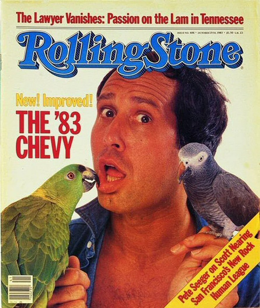 ROLLING STONE magazine side cover Issue 406 13 October 1983