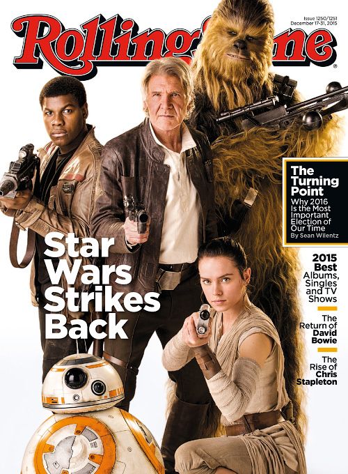 ROLLING STONE magazine side cover Issue 1250-1 17 December 2015