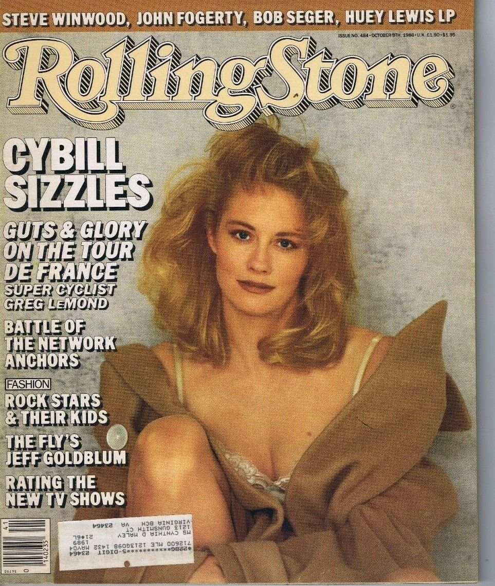 ROLLING STONE magazine side cover Issue 484 9 October 1986